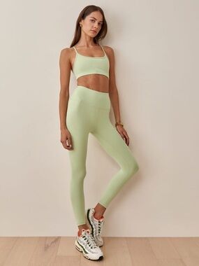 Reformation Ecostretch High Rise Legging light green leggings